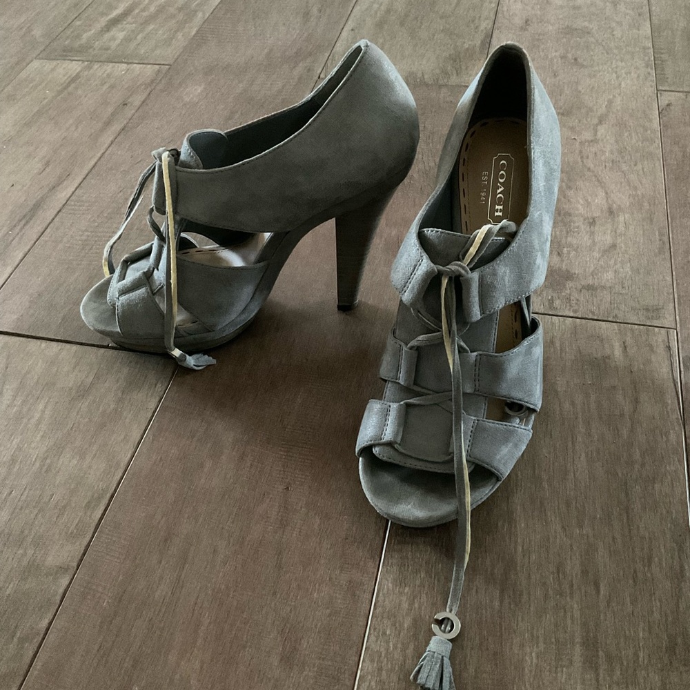 Coach Grey Heels